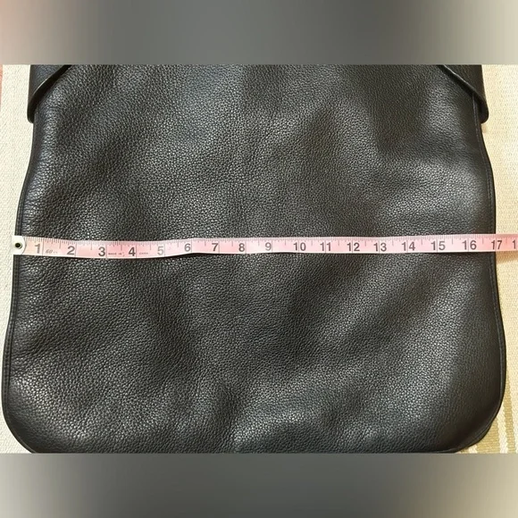 🔥Gucci Rare and unique Crossbody Messenger black Bag XL full leather unisex - Picture 15 of 17